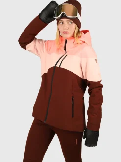 Outlet Brunotti Fastonia Dames Ski Jas | Port SoftPinkenPortRedenPink