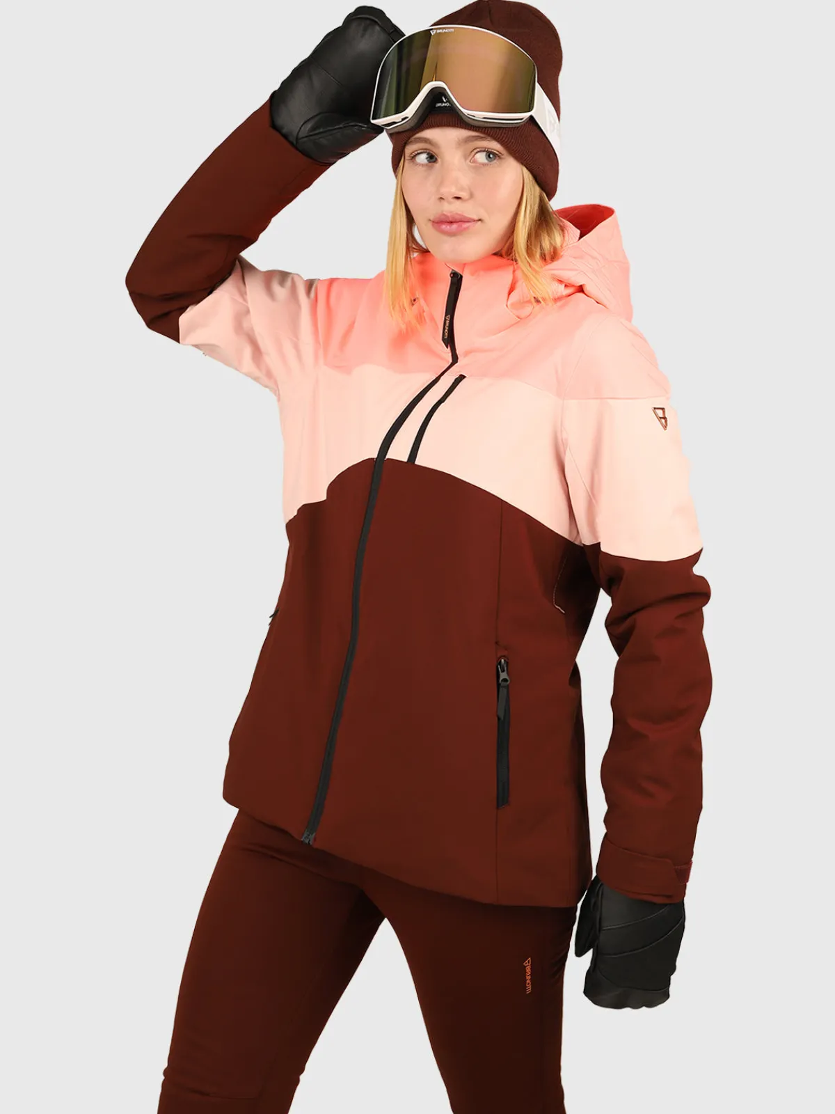 Outlet Brunotti Fastonia Dames Ski Jas | Port SoftPinkenPortRedenPink