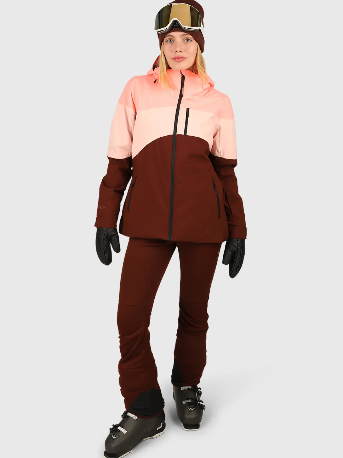 Outlet Brunotti Fastonia Dames Ski Jas | Port SoftPinkenPortRedenPink