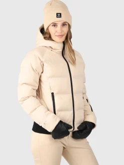 Best Brunotti Firecrown Dames Puffer Ski Jas | Wit CanvasWit