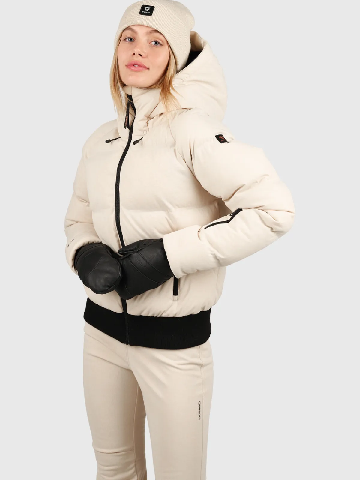 Discount Brunotti Firecrown Dames Puffer Ski Jas | Canvas CanvasBeige