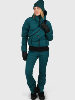 Discount Brunotti Firecrown Dames Puffer Ski Jas | Evergreen EvergreenGreen