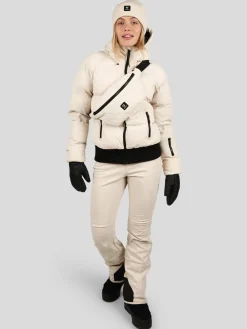 Discount Brunotti Firecrown Dames Puffer Ski Jas | Canvas CanvasBeige