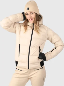Best Brunotti Firecrown Dames Puffer Ski Jas | Wit CanvasWit