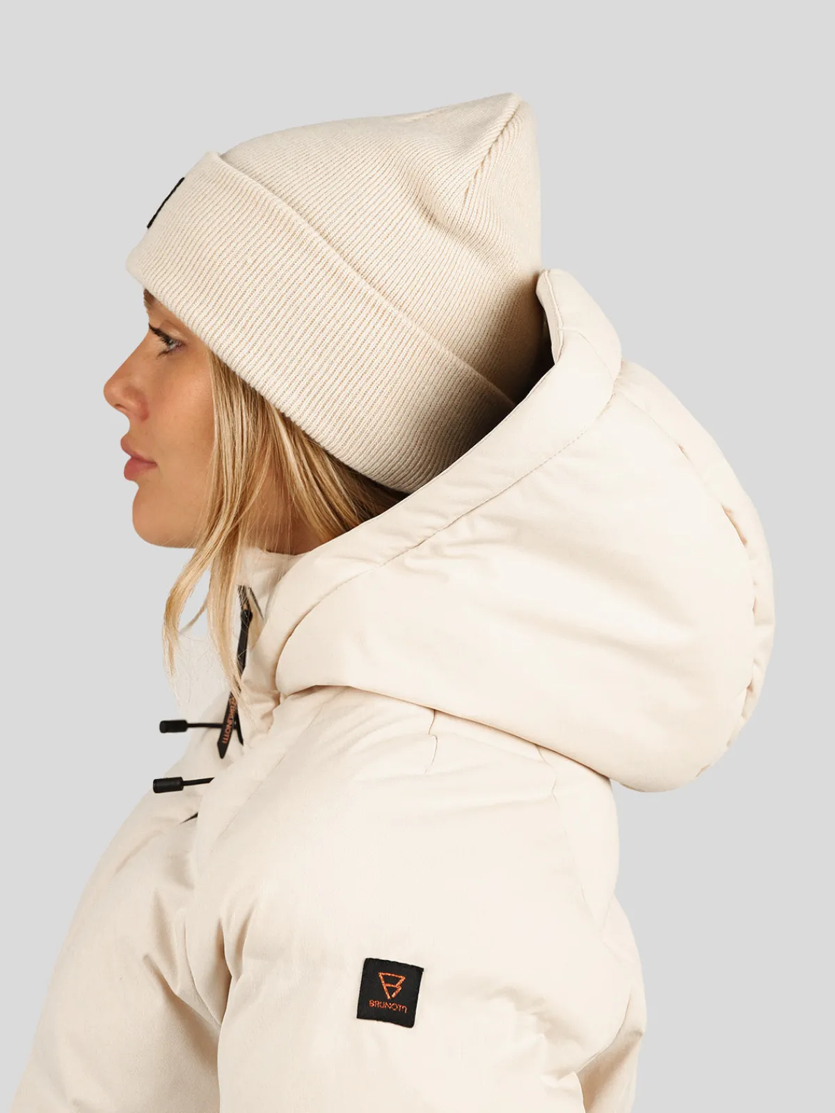 Discount Brunotti Firecrown Dames Puffer Ski Jas | Canvas CanvasBeige