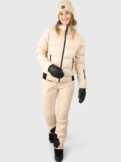 Best Brunotti Firecrown Dames Puffer Ski Jas | Wit CanvasWit