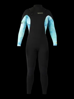 Discount Brunotti Glow-Fullsuit-5/3-Splash Dames Wetsuit | Blauw ZwartenBlauw