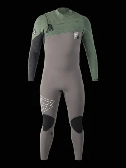 Outlet Brunotti Gravity Fullsuit 5/3 mm Heren Wetsuit | Grijs GrijsenGroen