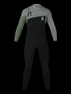 Hot Brunotti Gravity Fullsuit 5/3 mm Heren Wetsuit | Zwart Zwart,GroenenGrijs