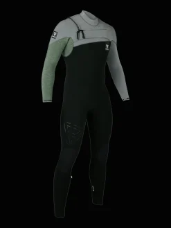Hot Brunotti Gravity Fullsuit 5/3 mm Heren Wetsuit | Zwart Zwart,GroenenGrijs