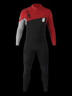 Online Brunotti Gravity Fullsuit 3/2mm Heren Wetsuit | Zwart ZwartenRood