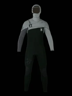Sale Brunotti Gravity Hooded Fullsuit 6/4 mm Heren Wetsuit | Grijs