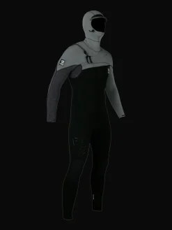 Sale Brunotti Gravity Hooded Fullsuit 6/4 mm Heren Wetsuit | Grijs