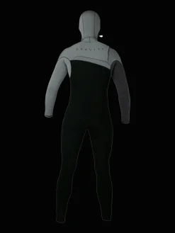 Sale Brunotti Gravity Hooded Fullsuit 6/4 mm Heren Wetsuit | Grijs