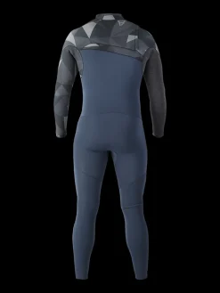 Discount Brunotti Gravity-Fullsuit-4/3mm Heren Wetsuit | Titanium GrijsenBlauw