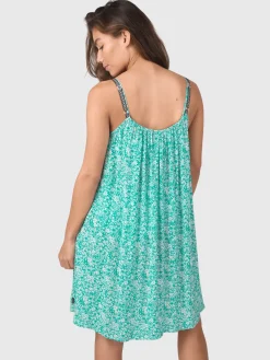 Outlet Brunotti Isla-Ditsy Dames Jurk | Groen