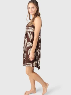 Outlet Brunotti Isla-Palm Dames Jurk | Bruin