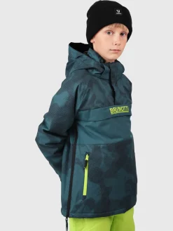 Clearance Brunotti Keystony-Gradient Jongens Anorak Ski Jas | Fuel Green