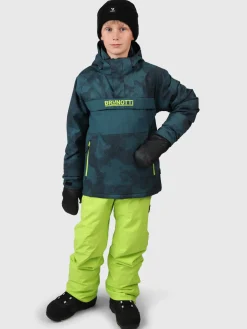 Clearance Brunotti Keystony-Gradient Jongens Anorak Ski Jas | Fuel Green