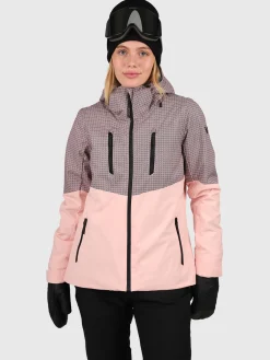 Online Brunotti Lattea Dames Ski Jas | Soft Pink PinkenGrayPink