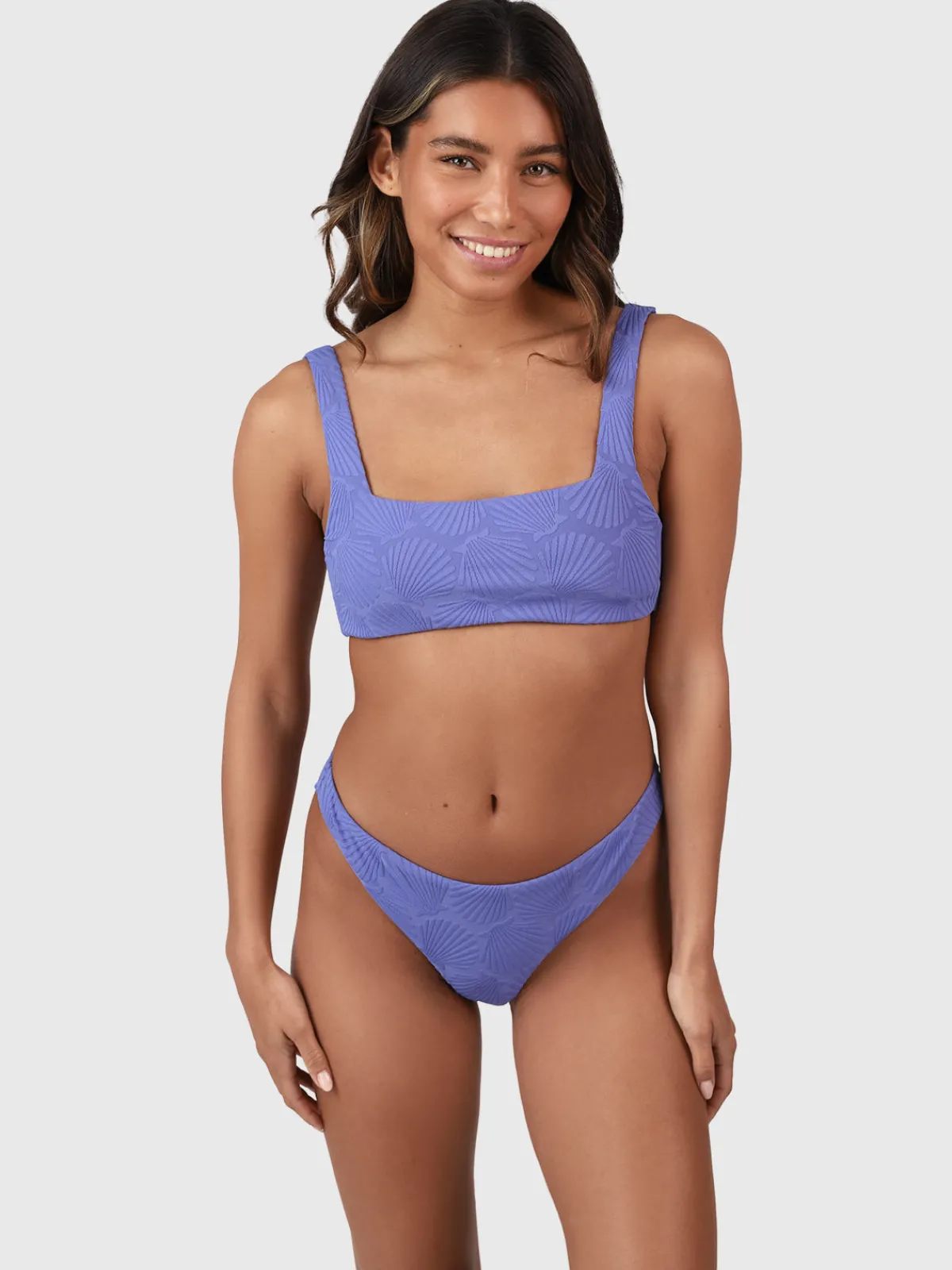 Hot Brunotti Lilly-Shell Dames Bralette Bikini Set | Blue Bay