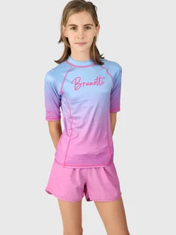 Discount Brunotti Lineas-Gradient Meisjes Rashguard | Gradient Bluebell GradientBluebell