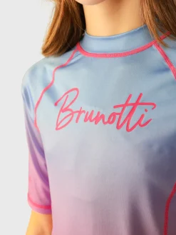 Discount Brunotti Lineas-Gradient Meisjes Rashguard | Gradient Bluebell GradientBluebell