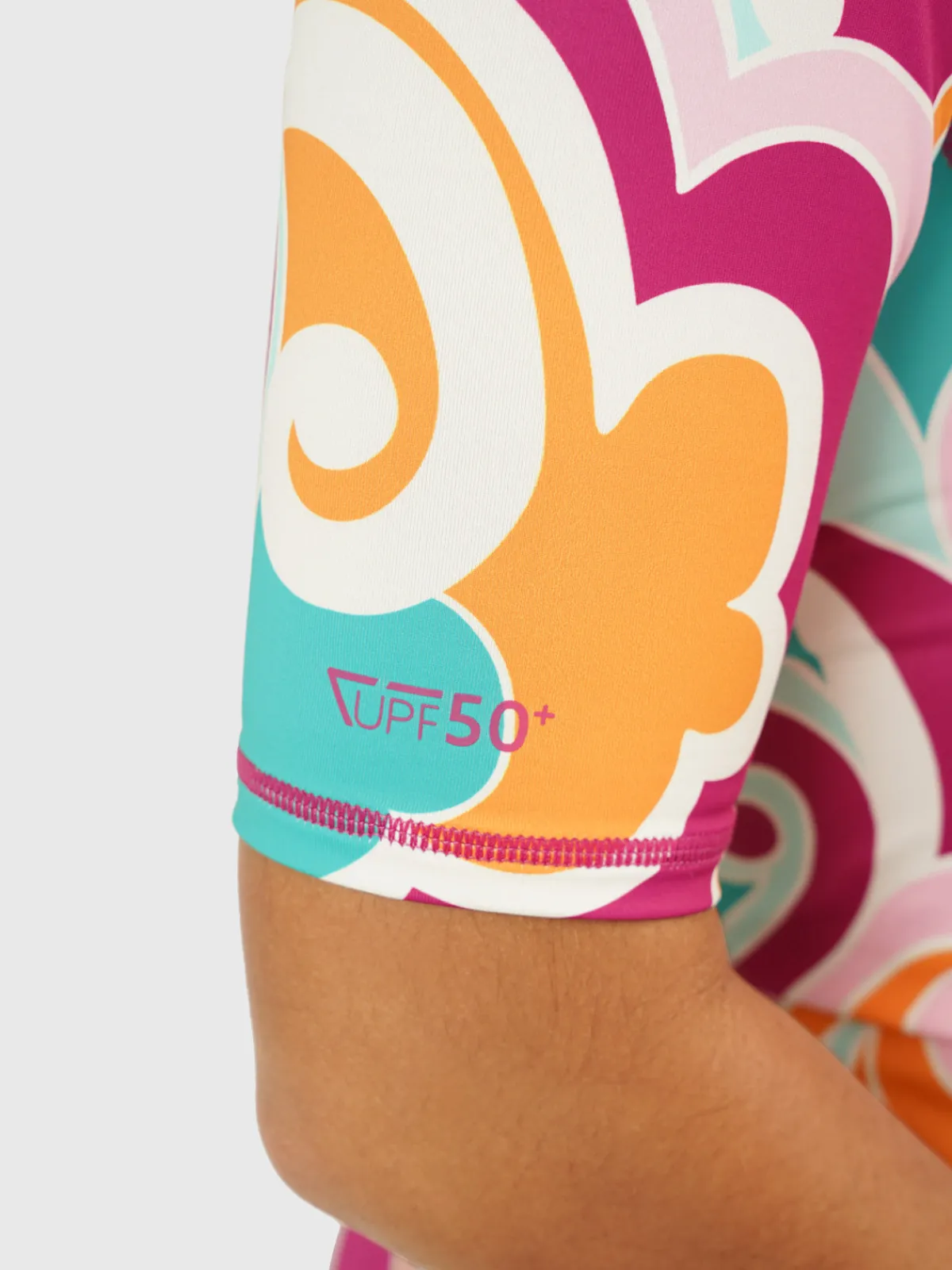Hot Brunotti Linea-Swirl Dames Rashguard | Multi Color Oranje,Pink,GroenenWit