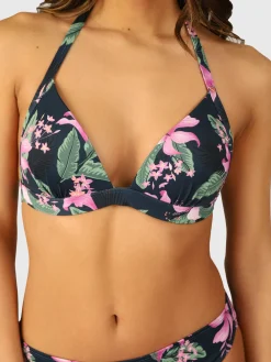 Fashion Brunotti Lisselot-Tropicana Dames Halter Bikini Top | Indigo Blue ClubTropicanaIndigoBlue