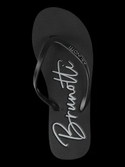 New Brunotti Logo Dames Flip Flops | Black