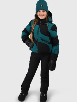Fashion Brunotti Marbley Meisjes Puffer Ski Jas | Ever Green