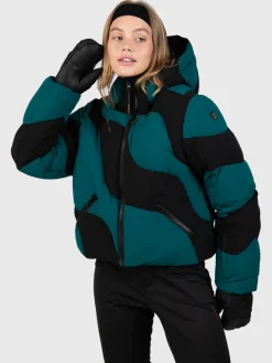 Fashion Brunotti Maryski Dames Puffer Ski Jas | Evergreen