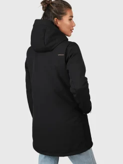 Fashion Brunotti Melle Dames Lange Softshell Jas | Zwart