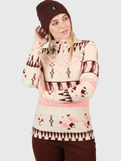 Fashion Brunotti Misma-Retro Dames Fleece | Canvas Beige