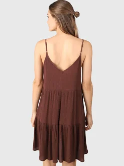 Hot Brunotti Morgan Dames Jurk | Bruin