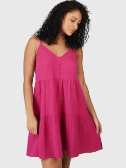 Online Brunotti Morgan Dames Jurk | Magenta Pink