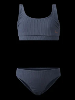 Outlet Brunotti Myla-Rib Meisjes Sport Bikini Set | Indigo Blue