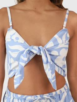 Hot Brunotti Nadine-Swirl Dames Top | Bluebell