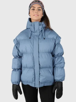 Online Brunotti Nikko Dames Puffer Ski Jas Oversized | Blauw
