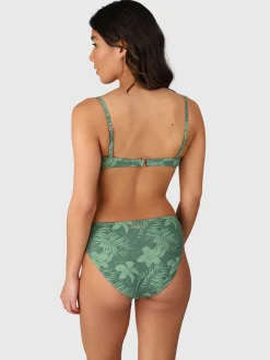 Fashion Brunotti Nolina-Leaf Dames Bikinibroekje | Juniper TwoToneFlowerJuniper