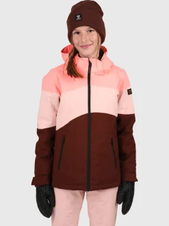 Outlet Brunotti Phoenixy Meisjes Ski Jas RedenBrown