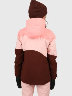Outlet Brunotti Phoenixy Meisjes Ski Jas RedenBrown