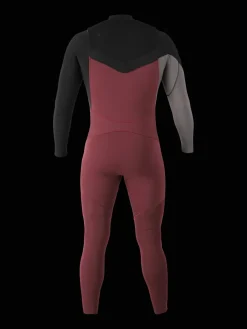 Clearance Brunotti Radiance Fullsuit 5/3 mm Heren Wetsuit | Rood RoodenZwart
