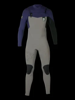 Fashion Brunotti Radiance Fullsuit 3/2mm Heren Wetsuit | Grijs GrijsenBlauw