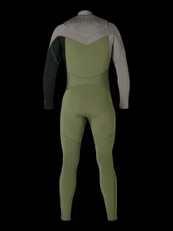Fashion Brunotti Radiance Fullsuit 4/3mm Heren Wetsuit | Groen GroenenGrijs