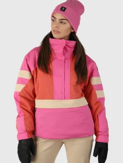 Outlet Brunotti Saporo Dames Ski Anorak Oversized | Roze