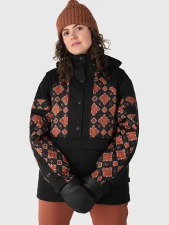 Fashion Brunotti Saporo Dames Ski Anorak Oversized | Zwart