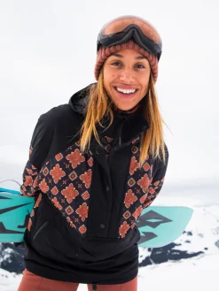 Fashion Brunotti Saporo Dames Ski Anorak Oversized | Zwart