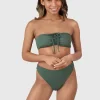 Best Brunotti Selas-Rib Dames Bandeau Bikini Set | Juniper