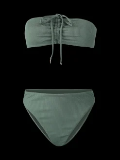 Best Brunotti Selas-Rib Dames Bandeau Bikini Set | Juniper